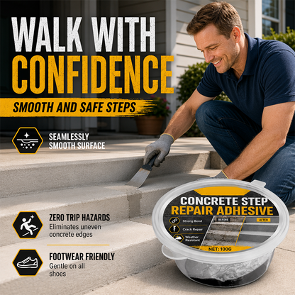 Order now and get  free spatula.-Concrete Step Repair Adhesive