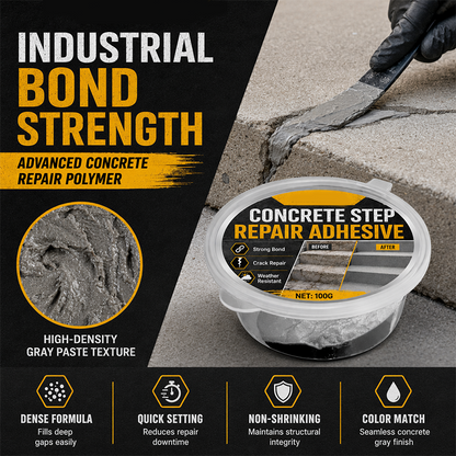 Order now and get  free spatula.-Concrete Step Repair Adhesive